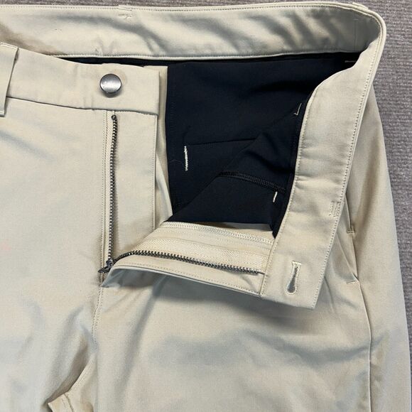 Lululemon Commission Pants Slim Men's 31 Tan ABC Tech Hemmed 26.5" Inseam - Picture 5 of 15